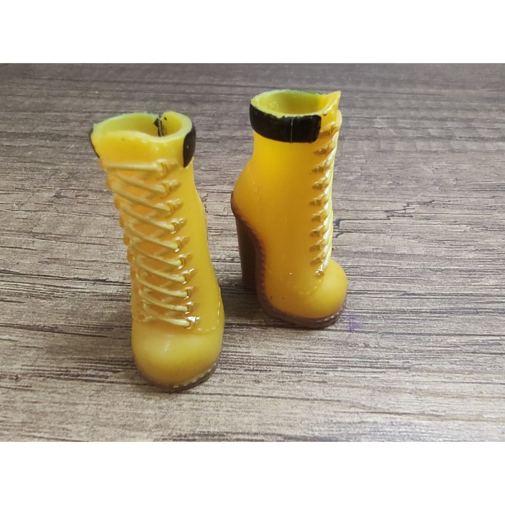 Lol Surprise Omg Doll Shoes Shoe Mc Swag McSwag Heel Construction Boots Yellow